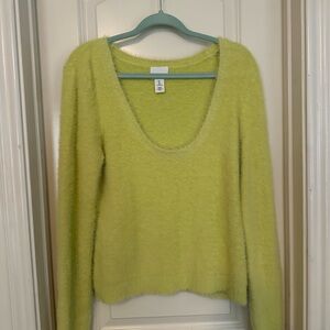 H&M Chartreuse Sweater